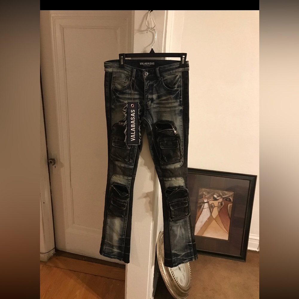 Brand new authentic Valabasas Flare “Dual Soilder” Jeans